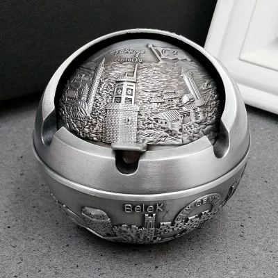 Egyptian pyramid spherical metal ashtray Lighters Smoking Accessories Metal decorative arts crafts Men's gift