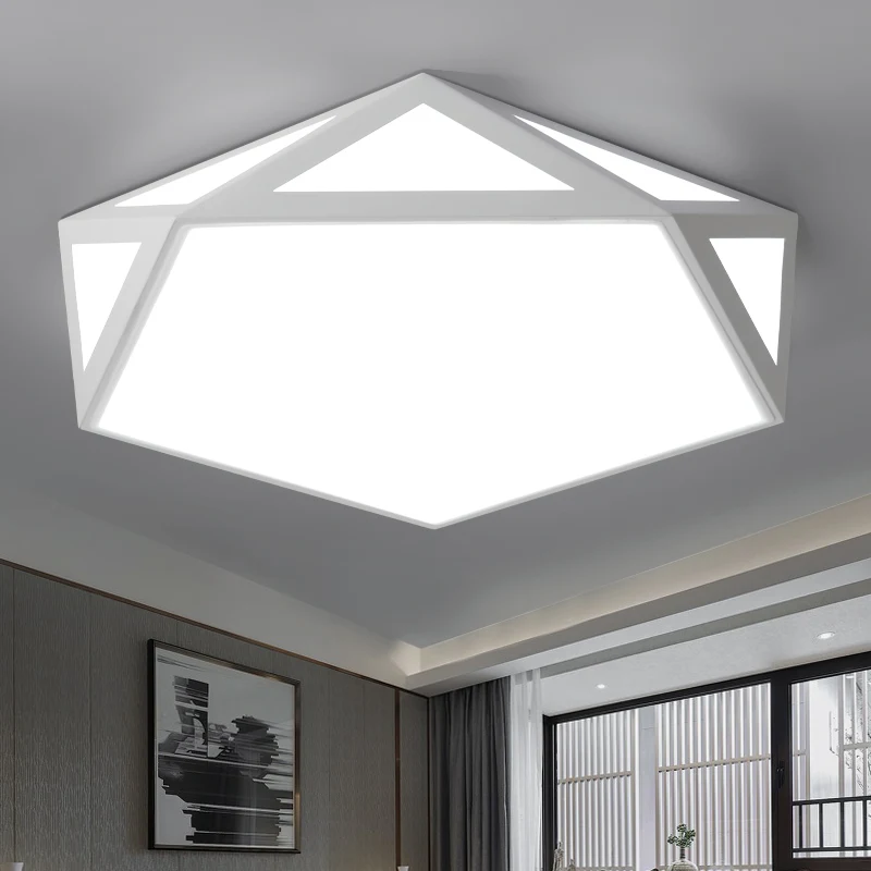 DAR Geometry Ceiling Light White Black Modern Led Ceiling Lamp Lights