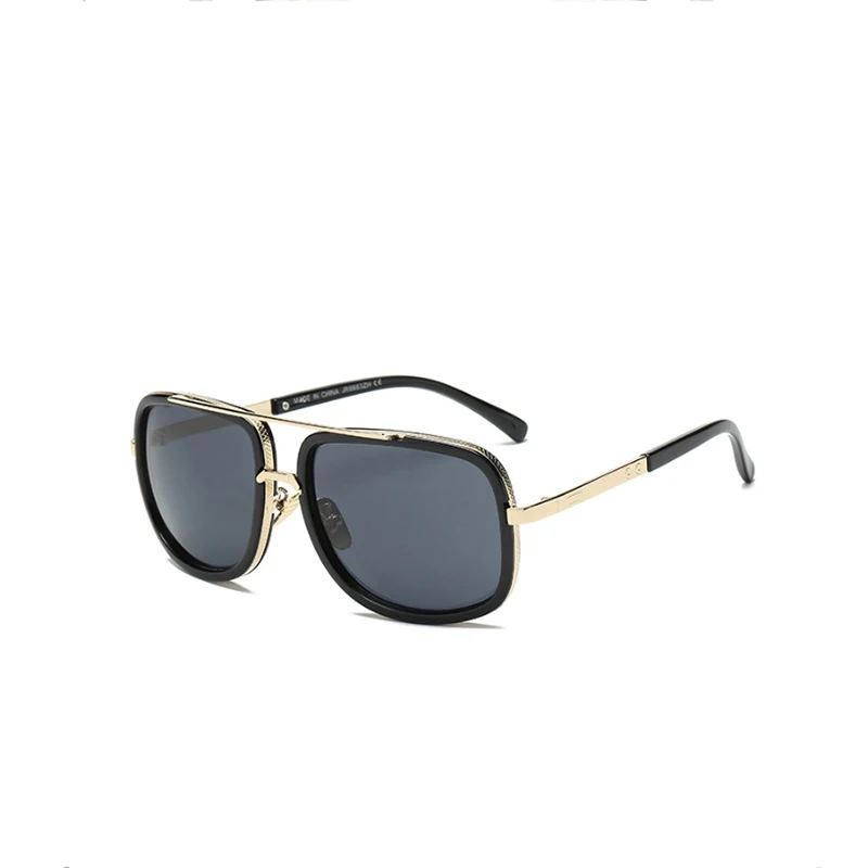 

jumlai 2019 New Fashion Big Frame Sunglasses Men Square Fashion Glasses for Women High Quality Retro Sun Glasses Vintage Gafas