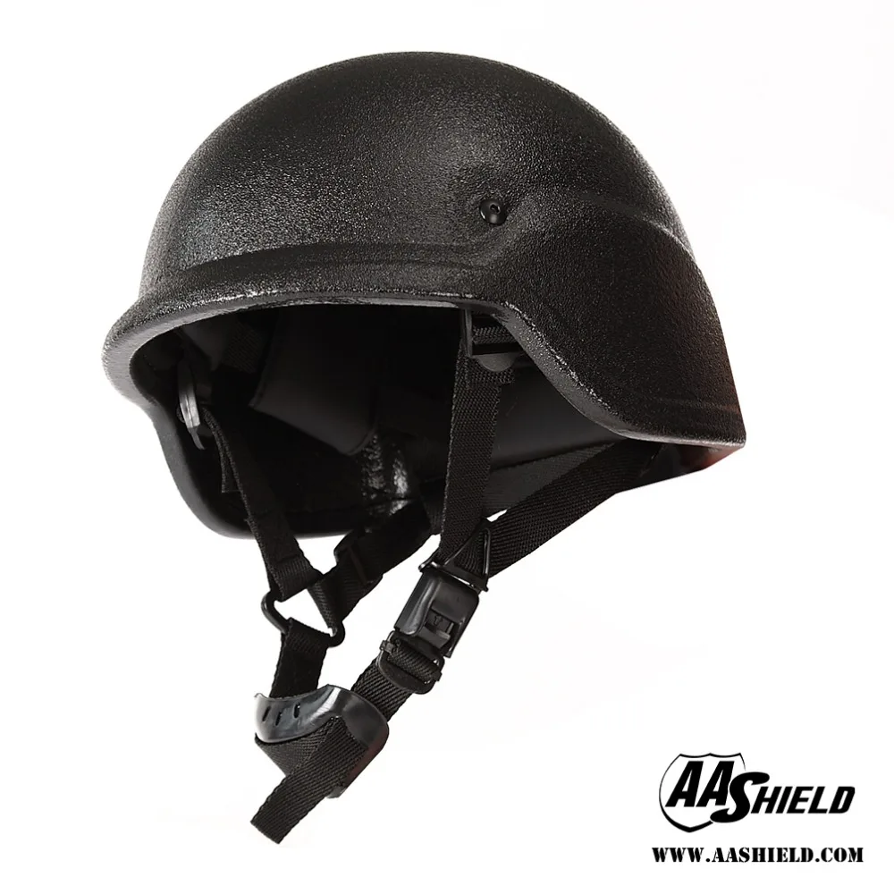 Tactical Ballistic Aramid Bulletproof Military Helmet PASGT Armor NIJ IIIA Black 