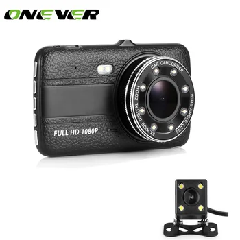 

Dash camera1080P Car 4-inch 170-degree Recorder 8 LED Driving Recorder 2 Lens Tracking Camera Night Vision Camera No Memory Card