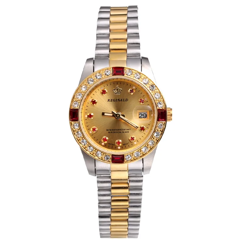 Женские Водонепроницаемые наручные часы с кристаллами и датой|wristwatch|wristwatch