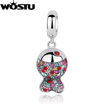 

2019 New Style 925 Sterling Silver Colorful Fish Charm Bead Fit Original WST Bracelet Necklace Authentic Fashion DIY Jewelry