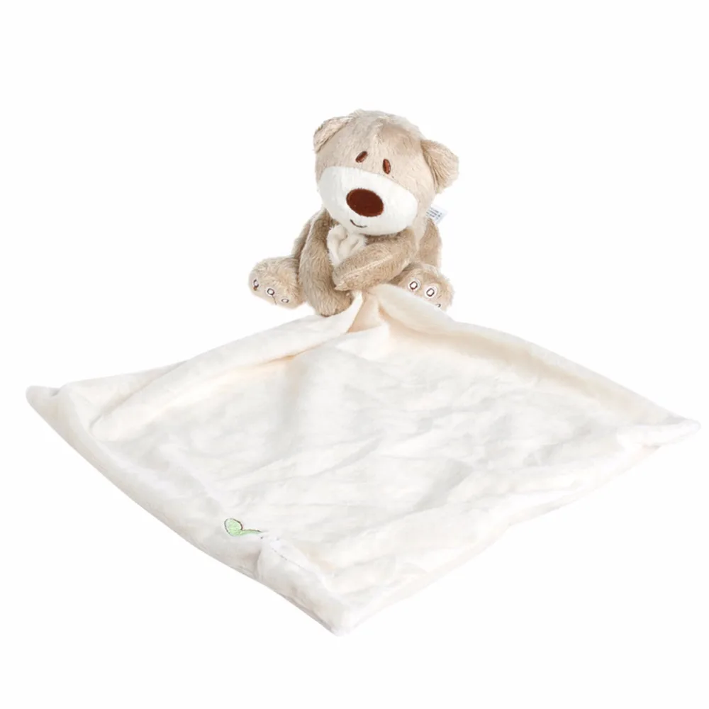 Плюшевый мишка для маленьких детей, мягкое полотенце, плюшевое одеяло, моющееся одеяло, мягкая гладкая игрушка