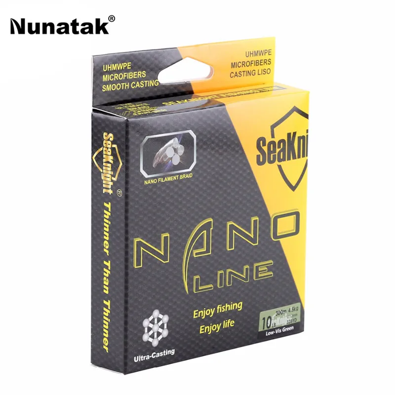 Леска рыболовная многонитевая Seaknight nano 4 провода 300 м 10LB|strong line|fishing linejapan multifilament |