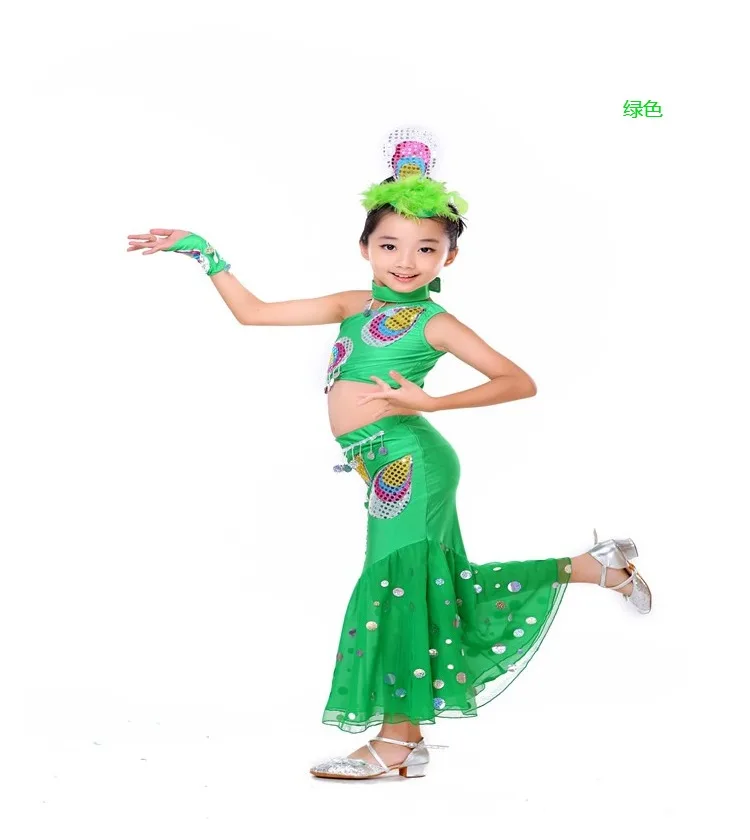1 июня детский костюм детей дошкольного возраста танец девушек юбки этнической дай паван танца