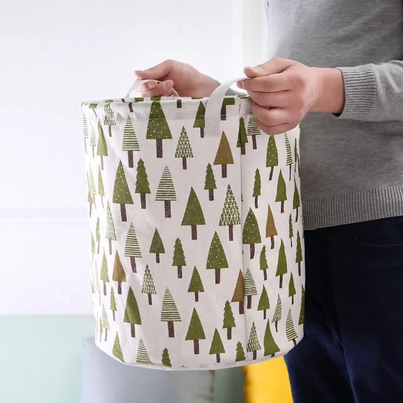 

2019 NEW Organizador Laundry Basket Portable Folding Sundries Box Bucket Closet Pillow Quilt Blanket Baby Toy Storage Bag