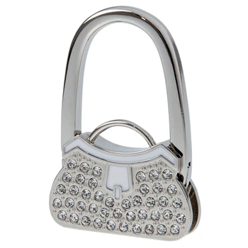 

Hot Hang Hook Handbag Rhinestones Metal Deco 55x45x15mm