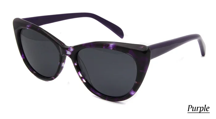 ESNBIE высококачественные Поляризованные Солнцезащитные очки женские кошачьи очки feminino новые женские оттенки Модные очки - Цвет линз: Women glass Purple