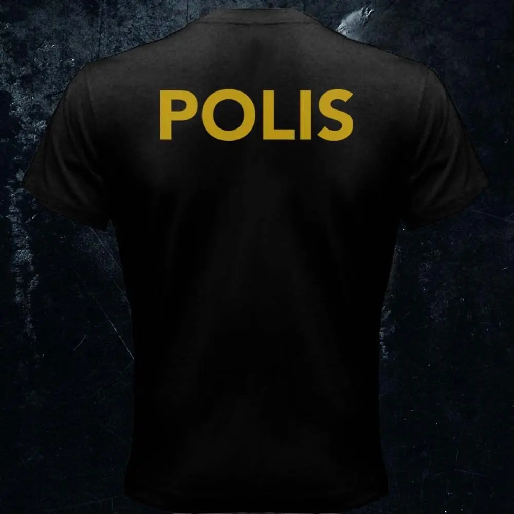 Brinavia Svensk polisien Police Party Logo Стильная хлопковая Футболка с 3D рисунком 2019|Футболки| |