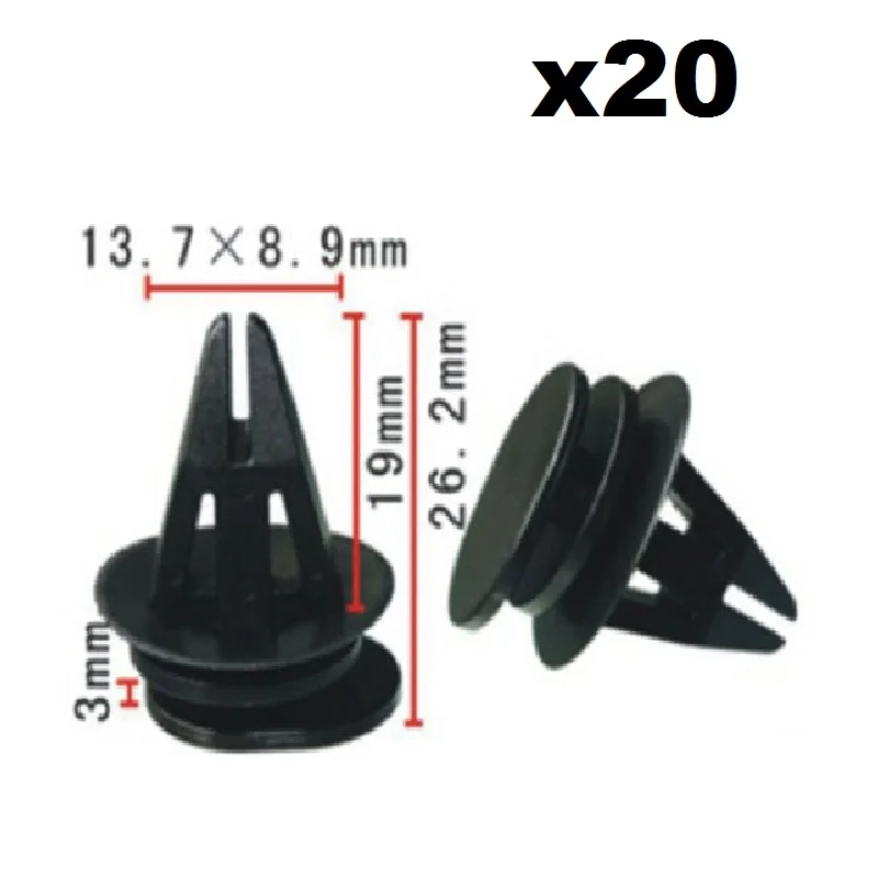 

20X боковые юбки и зажимы бамперов для BMW Mini Cooper: 07131480419