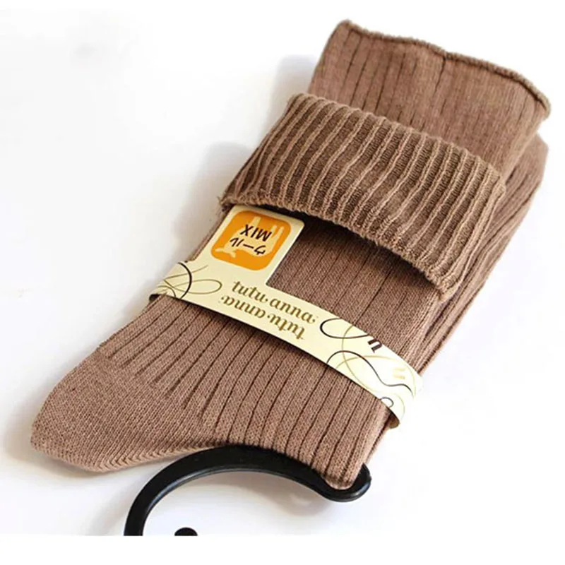 

Fashion Autumn And Winter Cotton Ankle Socks Casual Women Soft Solid Socks Warm Stretchy Mid Tube Sokkens Calcetines Mujer 95Z