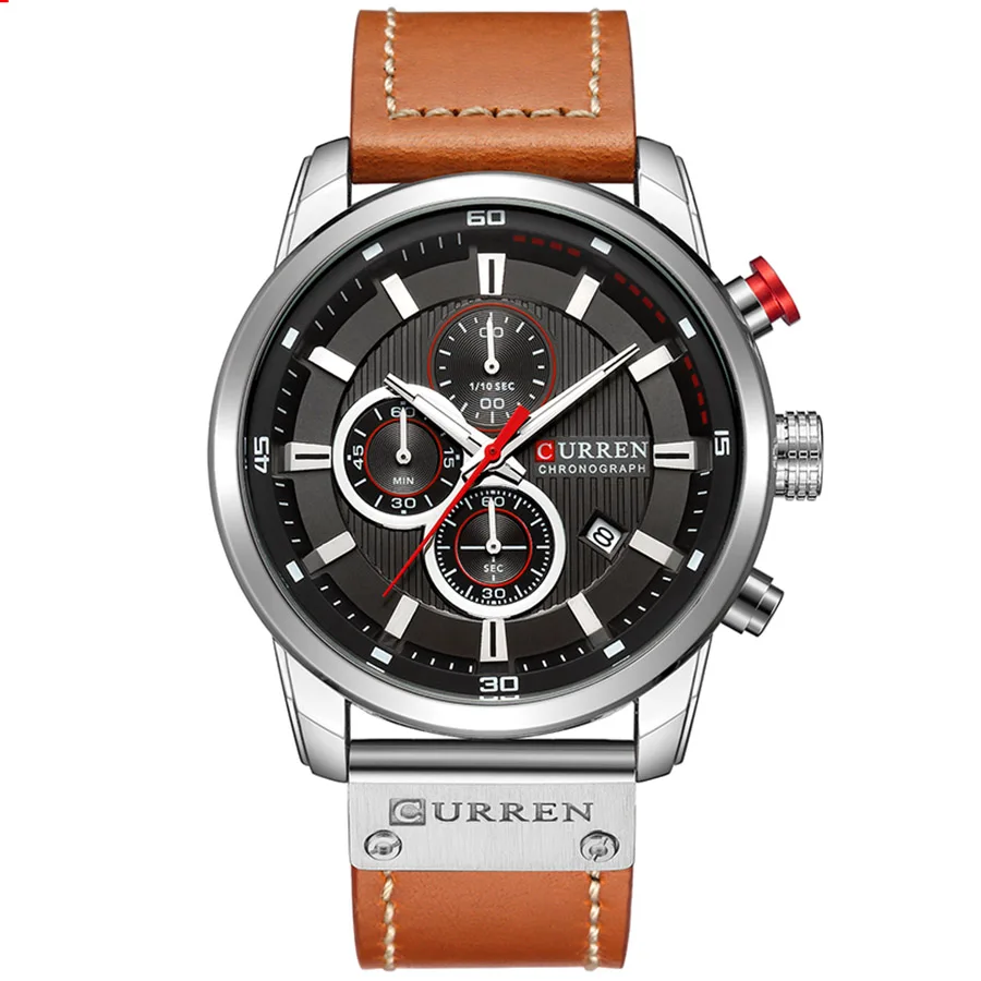  Curren Watch Top Brand Man Watches with Chronograph Sport Waterproof Clock Man Watches Military Lux