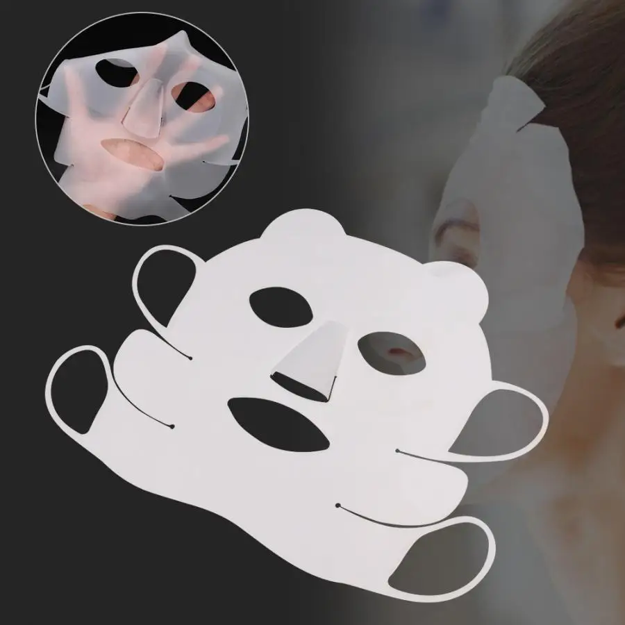 Многоразовая силиконовая маска Panda Ear Hook для лица предотвращает испарение