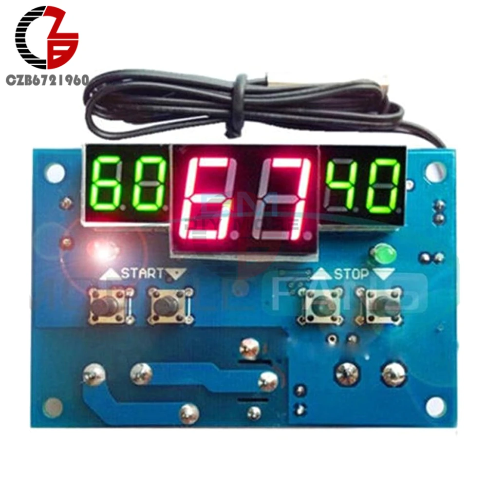 

W1401 DC 24V Thermostat Intelligent Digital LED Display Module Thermostat Temperature Controller Module With NTC Sensor