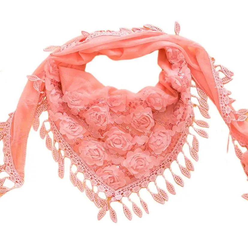 

scarves women 2018 winter scarf sale items fashion 's standard Embroidered Trigonometric Cape Bib Tassel Silk PAUGO6