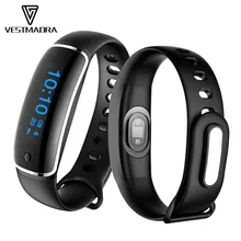 Vestmadra V8 Smart Браслет артериального давления SMS уведомлений шагомер мониторинг сна умный Браслет монитор сердечного ритма SmartBand