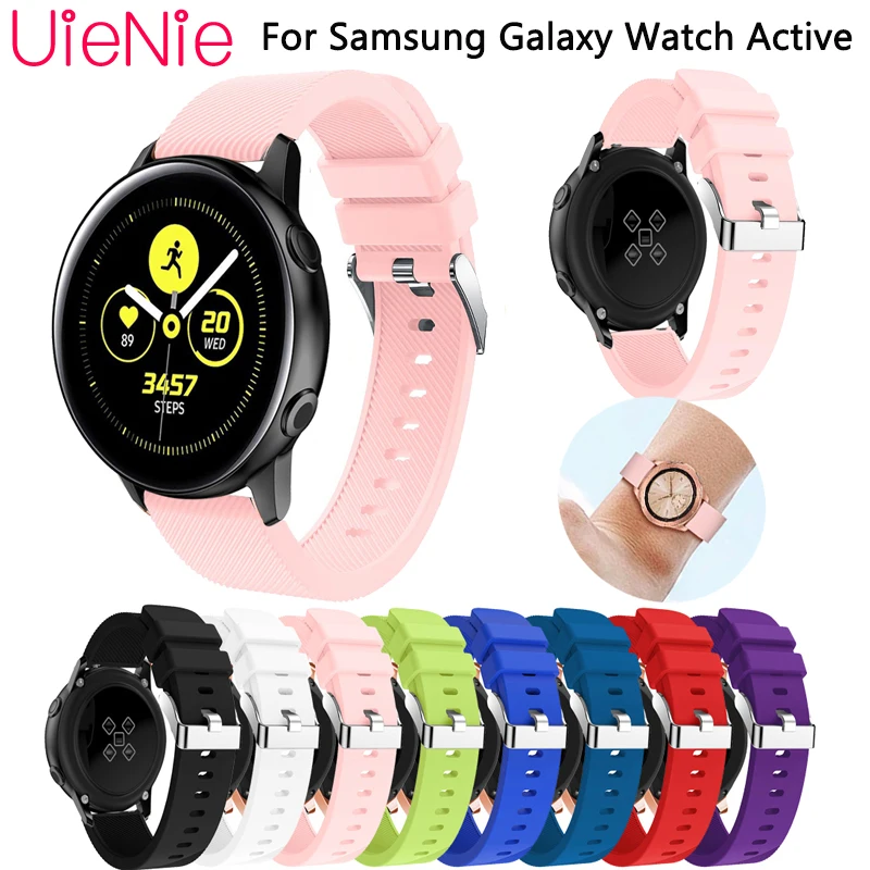 20mm Frontier classic silicone replace strap For Samsung Galaxy Watch Active bracelet for 42mm band accessories | Наручные часы