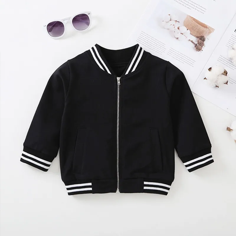 

Autumn Winter Warm Sweatshirt Jacket Kids Baby Boy Girl Coat Cartoon Rainbow Embroidery Letter Print Jacket Long Sleeve Children