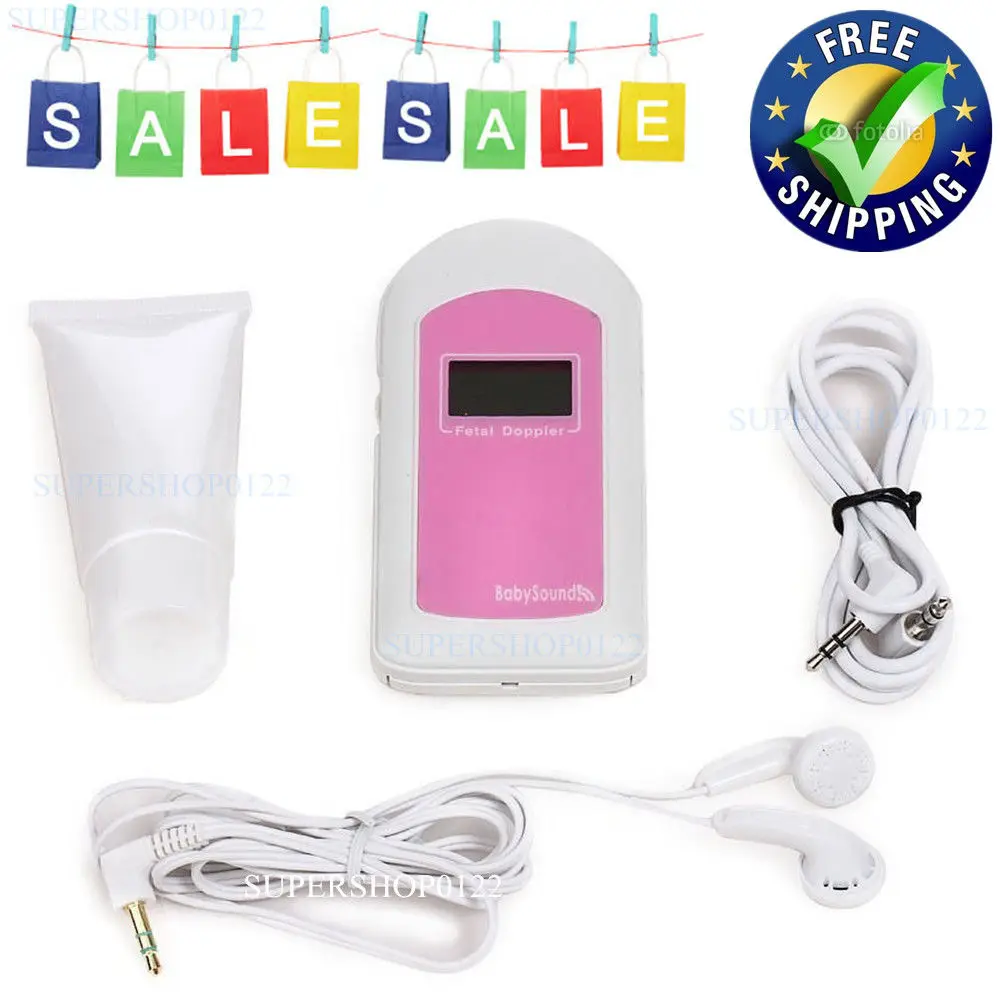 5 pic Factory FDA USA Seller US Seller!!Contec Handheld FDA Pocket Fetal Doppler,Baby Heart Monitor,free Gel