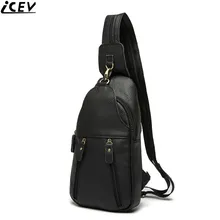 Icev Урожай Сумка Натуральная кожа Мужская грудь сумки высокого качества телячья кожа мужской сумка известные бренды