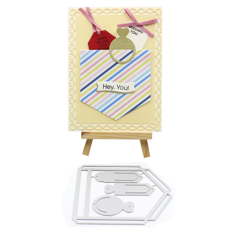 

KSCRAFT Scrapbook Album Pocket Metal Cutting Dies Stencils for DIY Scrapbooking/photo album Decorative Embossing DIY Paper Cards