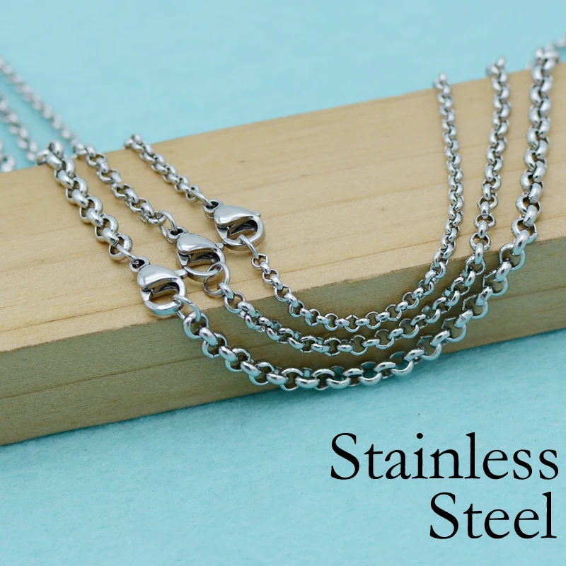 Stainless Steel Chain Necklace - 20 Stainless Steel Necklace Chain 16 18 22  24 30 - Aliexpress