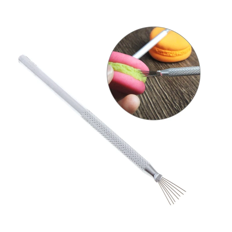 

7 pin Clay Sculpture Poke Needle Steel Wire Brush Metal Modelling DIY Tools for clay foam crafts wood models art project