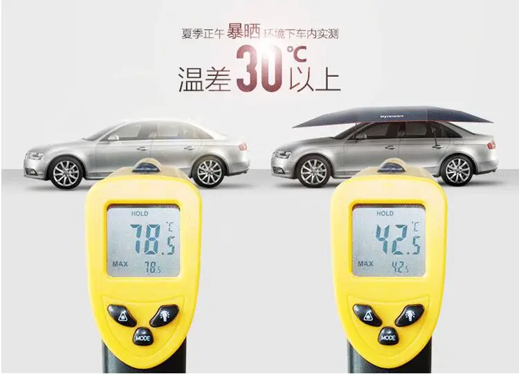 - DHL Free ShippingAutomatic Car Parasols Sunshade Remote Control Umbrella Nano Telescopic Body Battery Inside Can be recharged