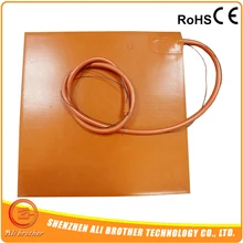 Нагревательный мат 220V 1200W 750*750 мм силиконовой резины Нагреватель с клейкой лентой 3M и 100K NTC