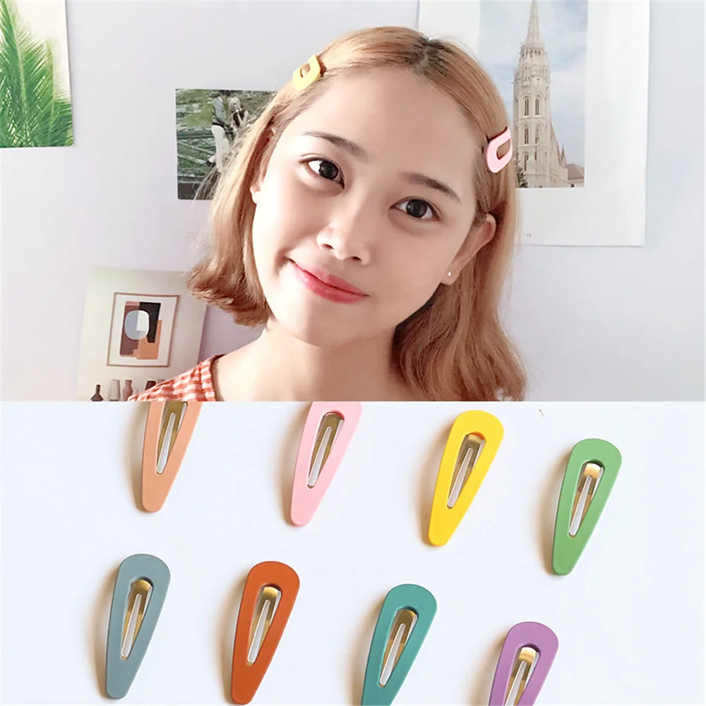 

5PCS Korean Sweet Scrub Girl BB Hair Clip Bangs Hairpins for Women Barette Fashion Side Clip Wild Temperament Word Clip Headwear