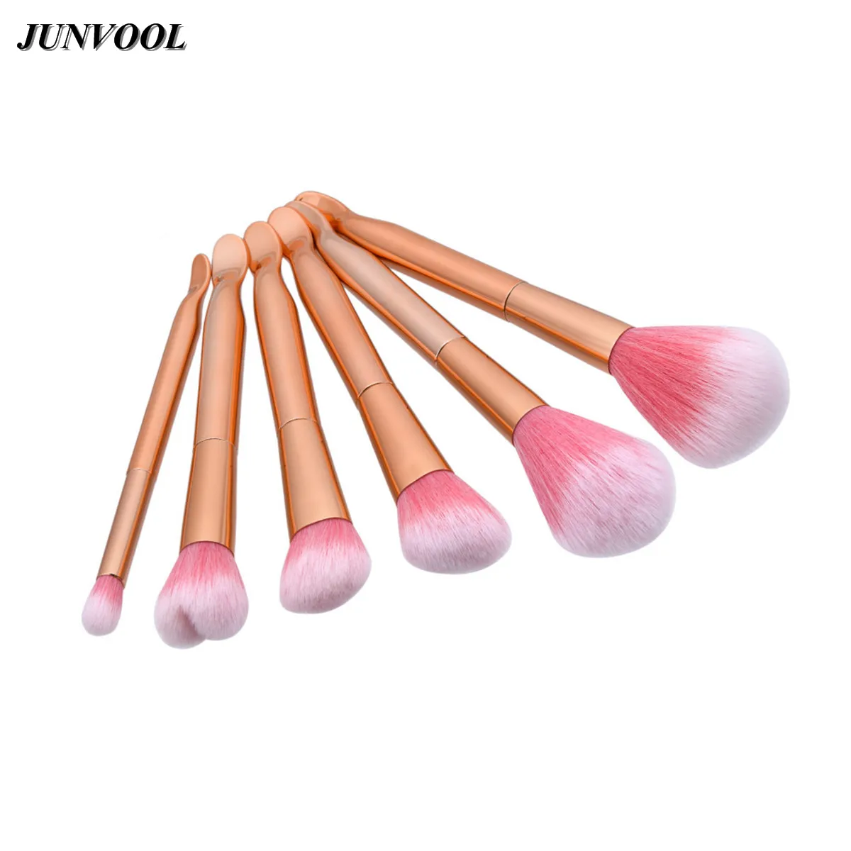 

Rose Gold Powder Cosmetic Makeup Brushes Set 6Pcs Professional Foundation Blush Eyeshadow Brushes Make UP Contour Eyeliner Brush