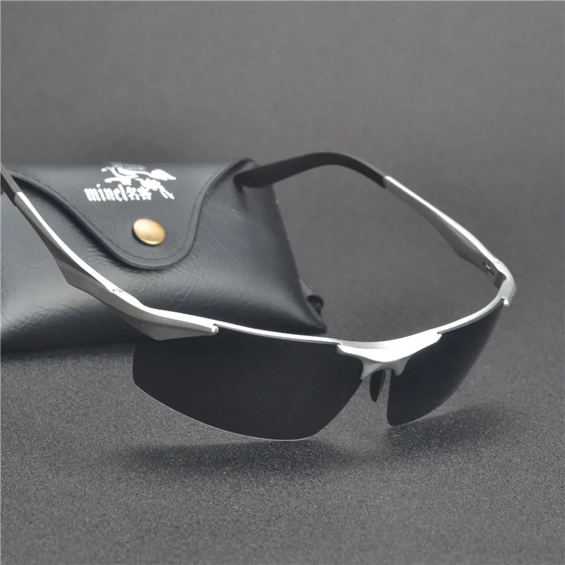 HD Aluminum Magnesium Alloy Frame Polarized Sunglasses Men/'s Driver Sun Glasses
