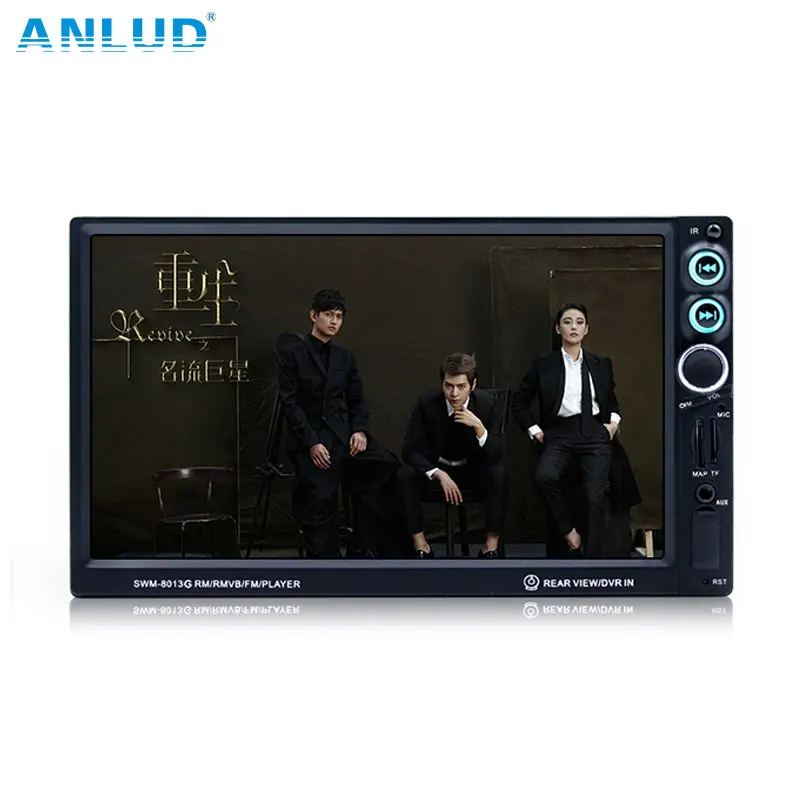 

ANLUD 7inch 1080P Car GPS Player 2Din Navigation FM Bluetooth MP4/MP5 Brake Prompt Vehicle Music Player Car Multimedia Player