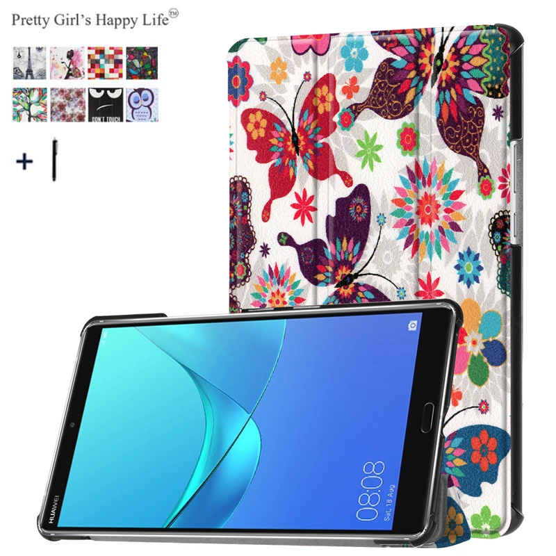 Чехол для HUAWEI MediaPad M5 8 4 ''тонкий кожаный флип чехол с подставкой планшета Capa