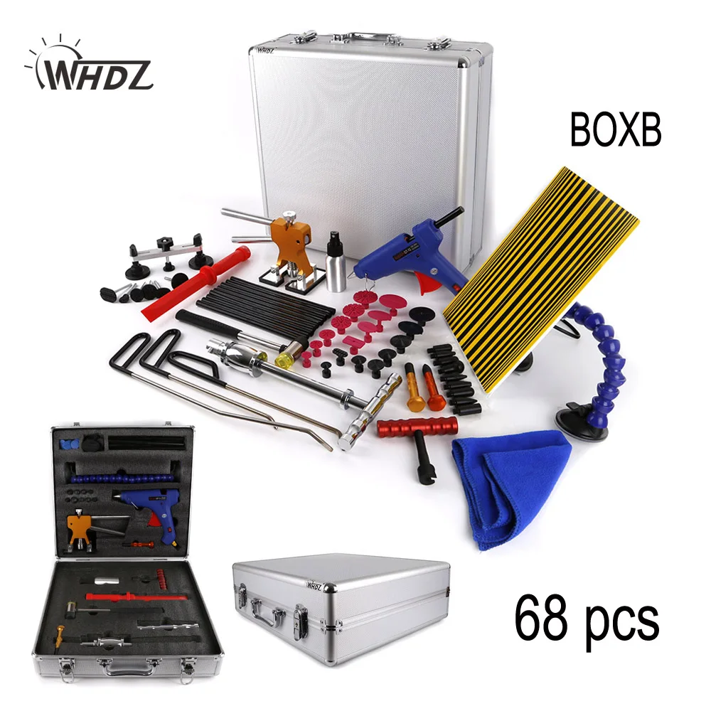 WHDZ PDR Tool with Box Sider Hammer Glue Gun Pulling Tabs Glue Sticks