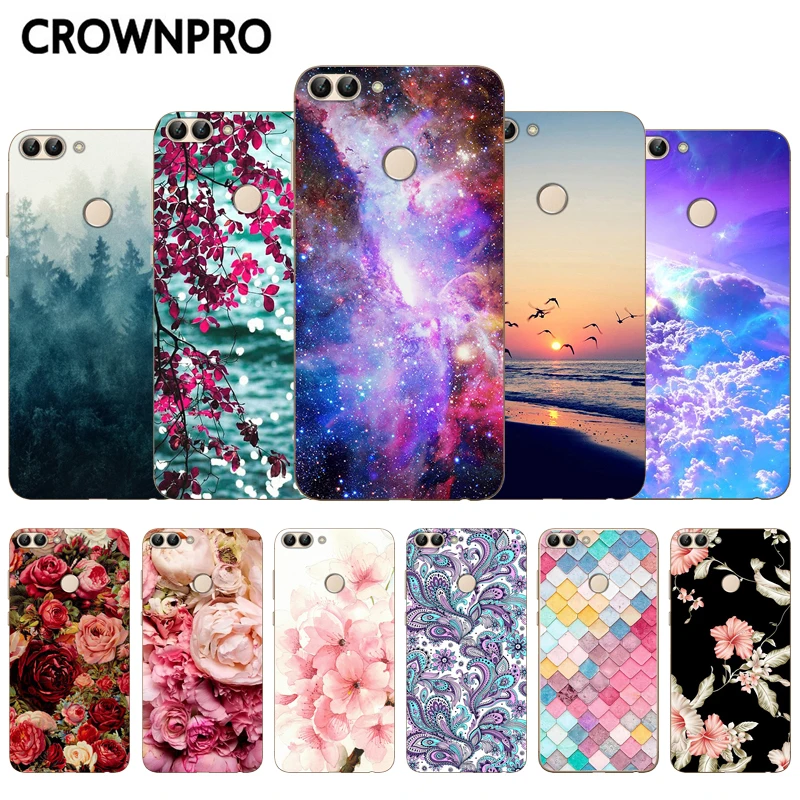 

Case For Huawei P Smart Enjoy 7S Case Silicone Soft TPU For Huawei PSmart 2018 FIG-LX1 FIG LX1 Back Cover Painting Case 5.65