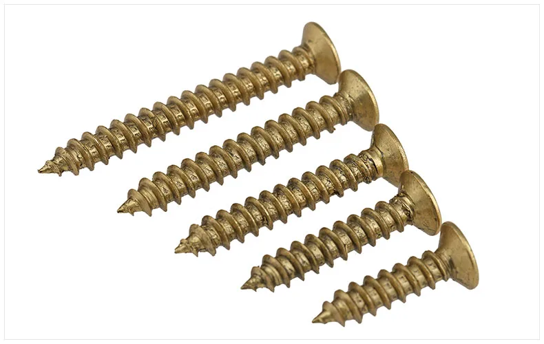 M4 Antique bronze self-tapping brass screws for wood products hinge hap hardware tool accessories Corss Countersunk flat  head