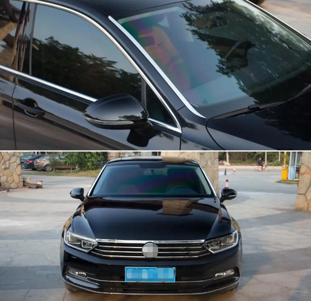 

Stainless steel Exterior front Window Sill Lid Trims for volkswagen passat b8 2016 2017 2018