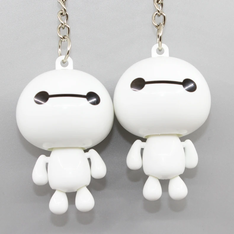 

Baymax keychain, 5 articulars can move Key chain, bag accessories Cartoon cute keyrings gift for lovers 3#