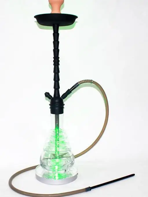 Yameisi высокого качества из цинкового сплава Hookahs однотрубный светодиодный Chicha