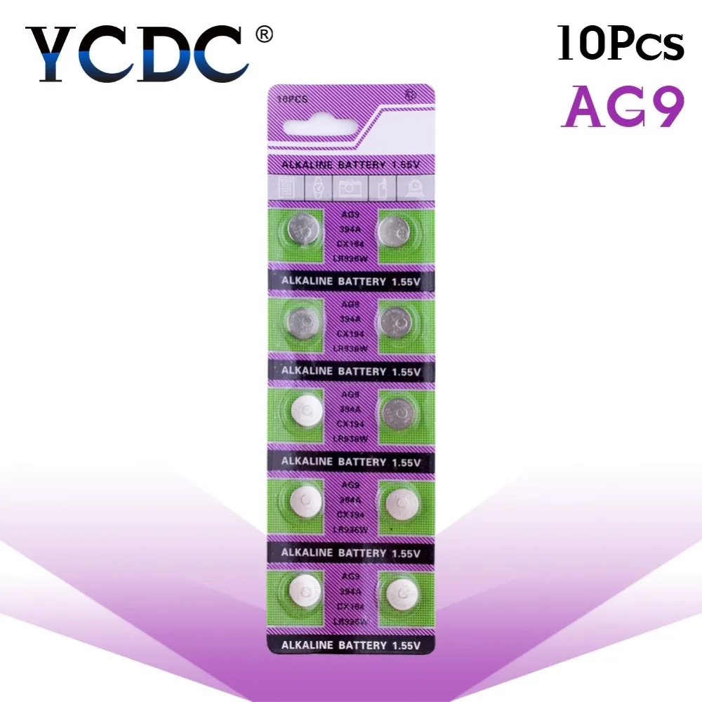 

Cheap 49%off Sale 10PCS AG9 1.5V LR936 LR45 194 936 936a 394a 394 SR936SW LR936 Button Cell Batteries Watch battery 36
