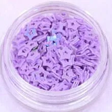 С вышивкой в 3 мм перфорацией в виде звезд ПВХ свободные блестками блестящие пайетки для искусства ногтей маникюр Швейные Свадебные Конфетти украшения 10/20g - Цвет: AB Purple