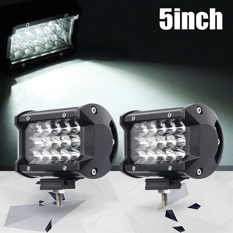 

2Pcs/Set 54W 5Inch Car LED Work Light Bar Spot Beam SUV Boat Driving Offroad ATV Lamp CSL2018