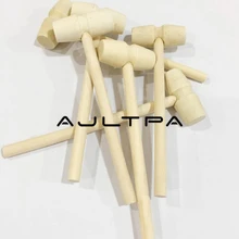 200 шт. Деревянный Мини молоток стучать планета торт маленький деревянный молоток детская плоская голова игрушка плот