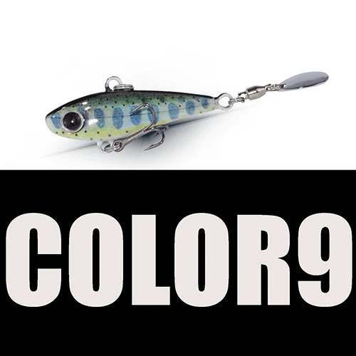18g Color 9 Fishing Jig Mini Lead Fish Metal VIB 18g 50mm Lead Jig Sea Fishing Spoon Metal Spinner Bass Fishing Lures 3D Printing Hard Bait - Цвет: 18g Color 9