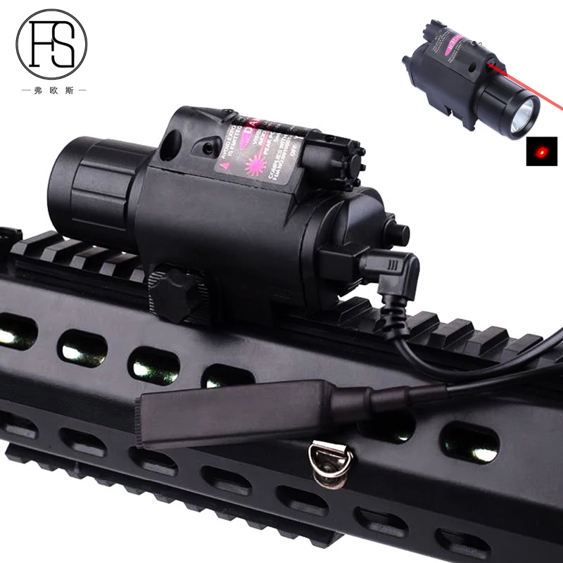 Good Quality Tactical LED Flashlight Red Dot Laser Sight Scope For Guns