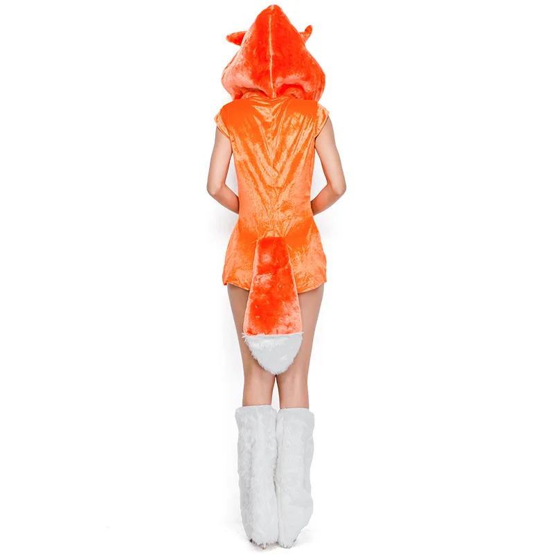 Костюм лисы для взрослых, Женский костюм для косплея на Хэллоуин, сексуальный костюм лисы из меха, карнавальный костюм, нарядное платье, наряд