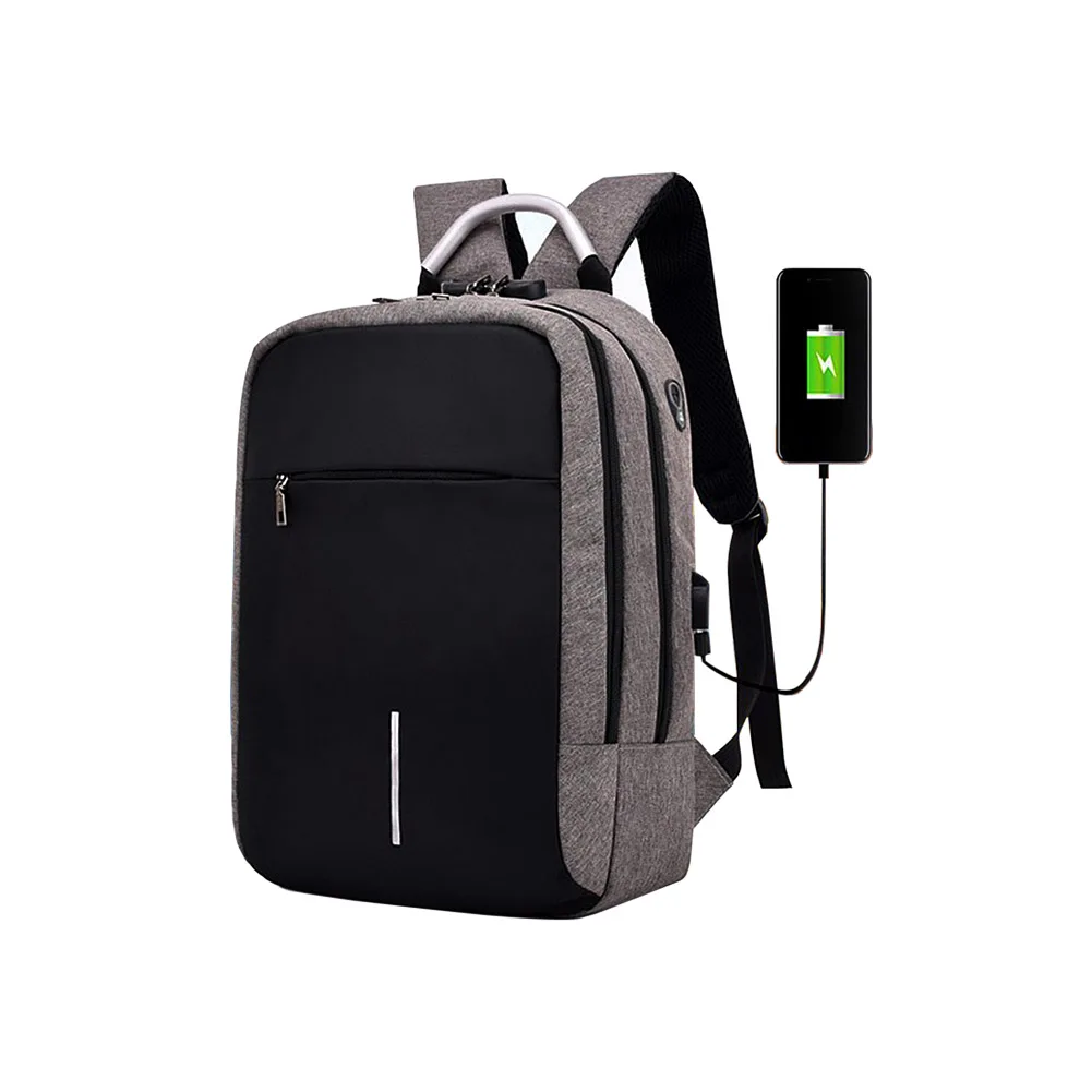 

Fashion Laptop Bag Anti Theft Backpack With Usb Charging School Notebook Bag Men Women Oxford Waterproof Travel Backpack