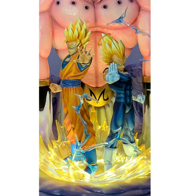 Dragon Ball Z Majin Buu Goku Вегета сцена GK смола статуя фигурка модель игрушки X486